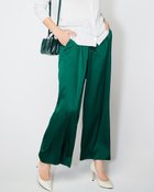 【ドゥクラッセ/DoCLASSE】のドローストリング・とろみワイドパンツ グリーン|ID: prp329100004395260 ipo3291000000035799334