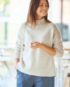 【ドゥクラッセ/DoCLASSE】のストレッチタム・ハイネックニット ライトグレー|ID: prp329100004398330 ipo3291000000031069079