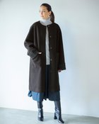 【ドゥクラッセ/DoCLASSE】のライトボア・ムートン調ロングコート 人気、トレンドファッション・服の通販 founy(ファニー) ファッション Fashion レディースファッション WOMEN アウター Coat Outerwear コート Coats ムートン Mouton ロング Long thumbnail グレー|ID: prp329100004401200 ipo3291000000030755063