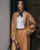 【ドゥクラッセ/DoCLASSE】のエコレザー・チェスターコート ベージュ|ID: prp329100004401202 ipo3291000000035184764