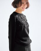 【ドゥクラッセ/DoCLASSE】のパール飾り・フラワー刺しゅうセーター 人気、トレンドファッション・服の通販 founy(ファニー) ファッション Fashion レディースファッション WOMEN トップス・カットソー Tops/Tshirt ニット Knit Tops スリーブ Sleeve セーター Sweater パール Pearl フォルム Form フラワー Flower ロマンティック Romantic ロング Long 畦 Ridge thumbnail ブラック|ID: prp329100004408875 ipo3291000000030792145