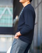 【ドゥクラッセ/DoCLASSE / MEN】のUSAコットン速乾スウェットT 長袖 ネイビー|ID: prp329100004411331 ipo3291000000030804358