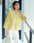 【ドゥクラッセ/DoCLASSE】のエアーフォルム・ストレッチジャケット ペールイエロー|ID: prp329100004417528 ipo3291000000036009872