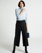 【ドゥクラッセ/DoCLASSE】のウールタッチ・ワイドクロップドパンツ 人気、トレンドファッション・服の通販 founy(ファニー) ファッション Fashion レディースファッション WOMEN パンツ Pants ウォーム Worm ストレッチ Stretch エレガント 上品 Elegant 旅行 Travel A/W・秋冬 Aw・Autumn/Winter・Fw・Fall-Winter thumbnail ブラック|ID: prp329100004419227 ipo3291000000030853398