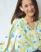 【ドゥクラッセ/DoCLASSE】のジョーゼット・フラワープリントブラウス イエローパターン|ID: prp329100004422279 ipo3291000000031903731