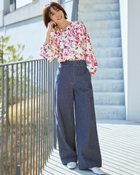 【ドゥクラッセ/DoCLASSE】のジョーゼット・フラワープリントブラウス ピンク・パターン|ID: prp329100004422279 ipo3291000000031903732