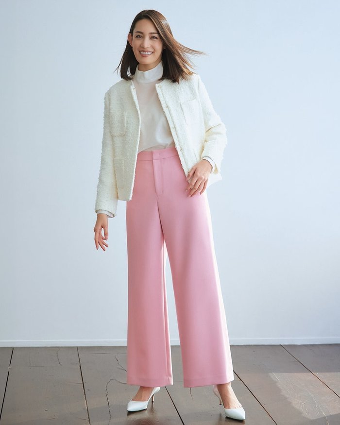 【ドゥクラッセ/DoCLASSE】のメランジWクロス・スマートワイド/71cm インテリア・キッズ・メンズ・レディースファッション・服の通販 founy(ファニー) https://founy.com/ ファッション Fashion レディースファッション WOMEN パンツ Pants オケージョン Occasion ストレッチ Stretch スマート Smart ダブル Double フィット Fit ベスト Vest メランジ Melange ワイド Wide |ID: prp329100004422289 ipo3291000000030880789