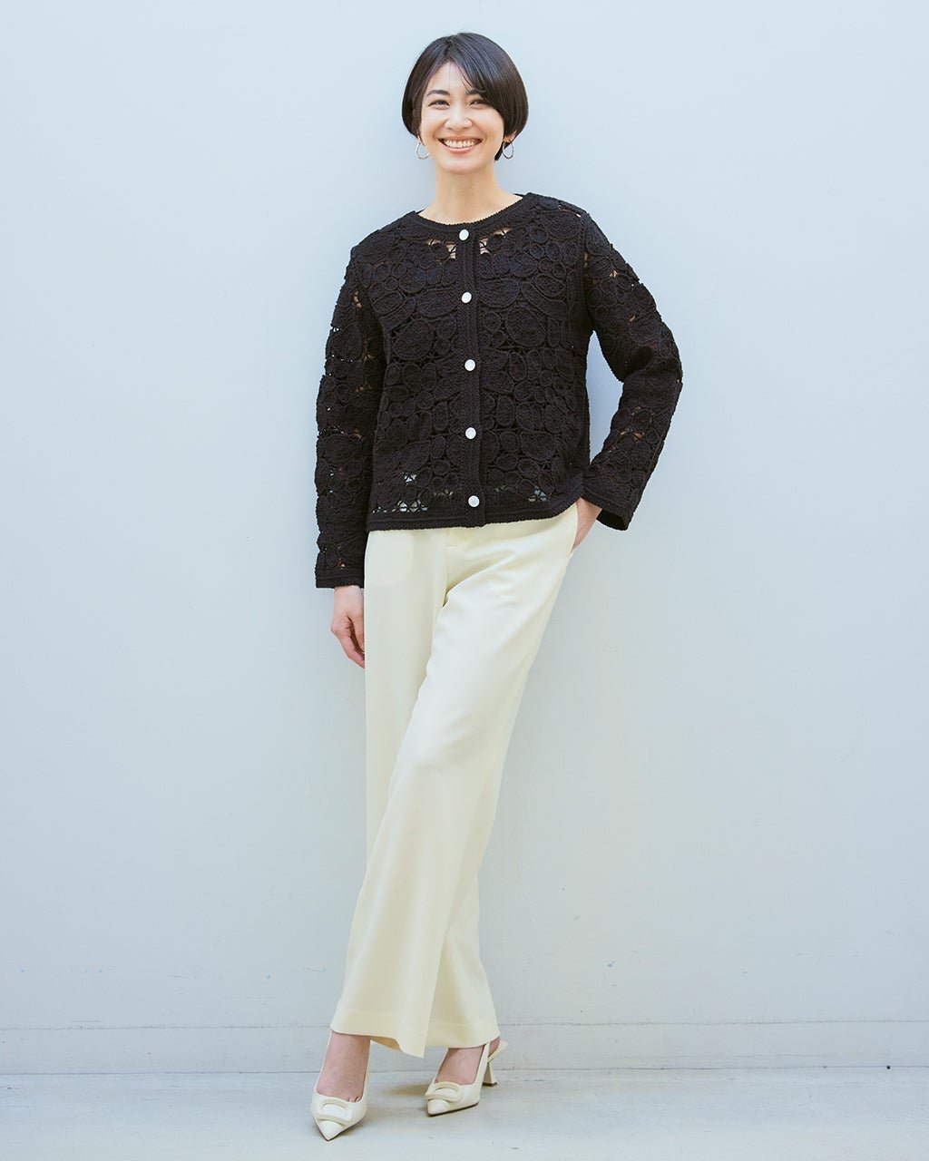 【ドゥクラッセ/DoCLASSE】のメランジWクロス・スマートワイド/71cm インテリア・キッズ・メンズ・レディースファッション・服の通販 founy(ファニー) 　ファッション　Fashion　レディースファッション　WOMEN　パンツ　Pants　オケージョン　Occasion　ストレッチ　Stretch　スマート　Smart　ダブル　Double　フィット　Fit　ベスト　Vest　メランジ　Melange　ワイド　Wide　オフホワイト|ID: prp329100004422289 ipo3291000000030880793