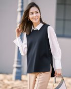 【ドゥクラッセ/DoCLASSE】の総針ニット・サイドボタンベスト 人気、トレンドファッション・服の通販 founy(ファニー) ファッション Fashion レディースファッション WOMEN アウター Coat Outerwear ジャケット Jackets NEW・新作・新着・新入荷 New Arrivals シンプル Simple ジャカード Jacquard ジャケット Jacket スリット Slit バランス Balance フラワー Flower フレア Flare ベスト Vest モチーフ Motif thumbnail ミッドナイトブルー|ID: prp329100004422292 ipo3291000000030880809