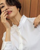 【ドゥクラッセ/DoCLASSE】のプチフリル・パールボタンチュニック 人気、トレンドファッション・服の通販 founy(ファニー) ファッション Fashion レディースファッション Fashion for Women トップス・カットソー Cut & Sew Tops シャツ・ブラウス・オフィスカジュアル Elegant Blouses & Button-Ups おすすめ Recommended / Our Picks クール Cool, Chic スタンド Stand Collar, Upright Stand チュニック Tunic, Long Top パール Pearl, Pearl Accent フェミニン Feminine, Girly フリル Frill, Ruffle thumbnail オフホワイト|ID: prp329100004430398 ipo3291000000034788679