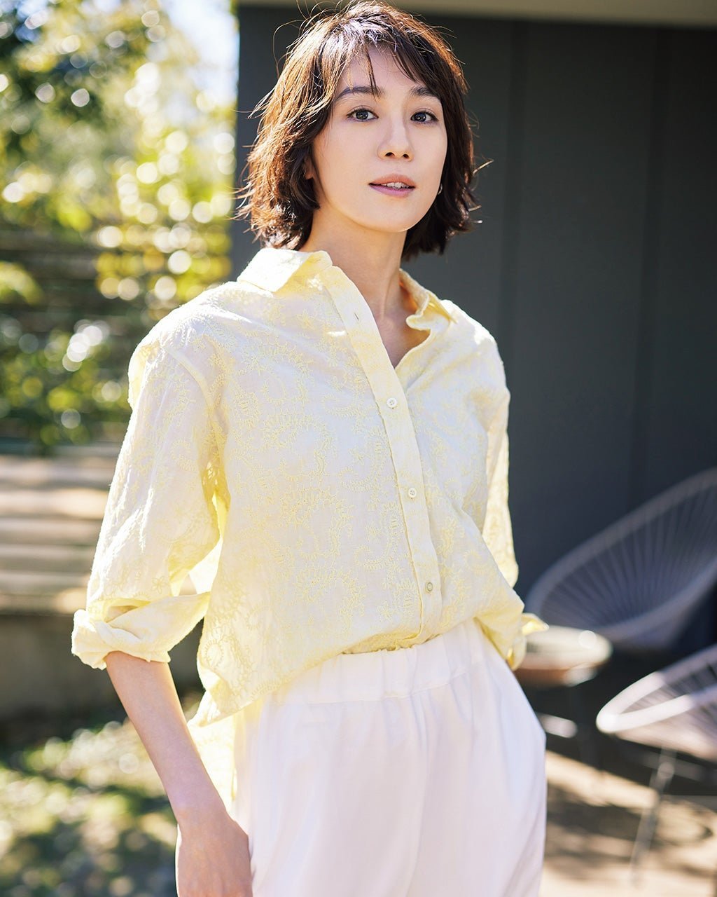 【ドゥクラッセ/DoCLASSE】のコットンボイル・ペイズリー刺しゅうシャツ 人気、トレンドファッション・服の通販 founy(ファニー) 　ファッション　Fashion　レディースファッション　Fashion for Women　トップス・カットソー　Cut & Sew Tops　シャツ・ブラウス・オフィスカジュアル　Elegant Blouses & Button-Ups　トレンド　Trend, Trending Now　人気　Popular, Best Seller　 other-1|ID: prp329100004433331 ipo3291000000032064073