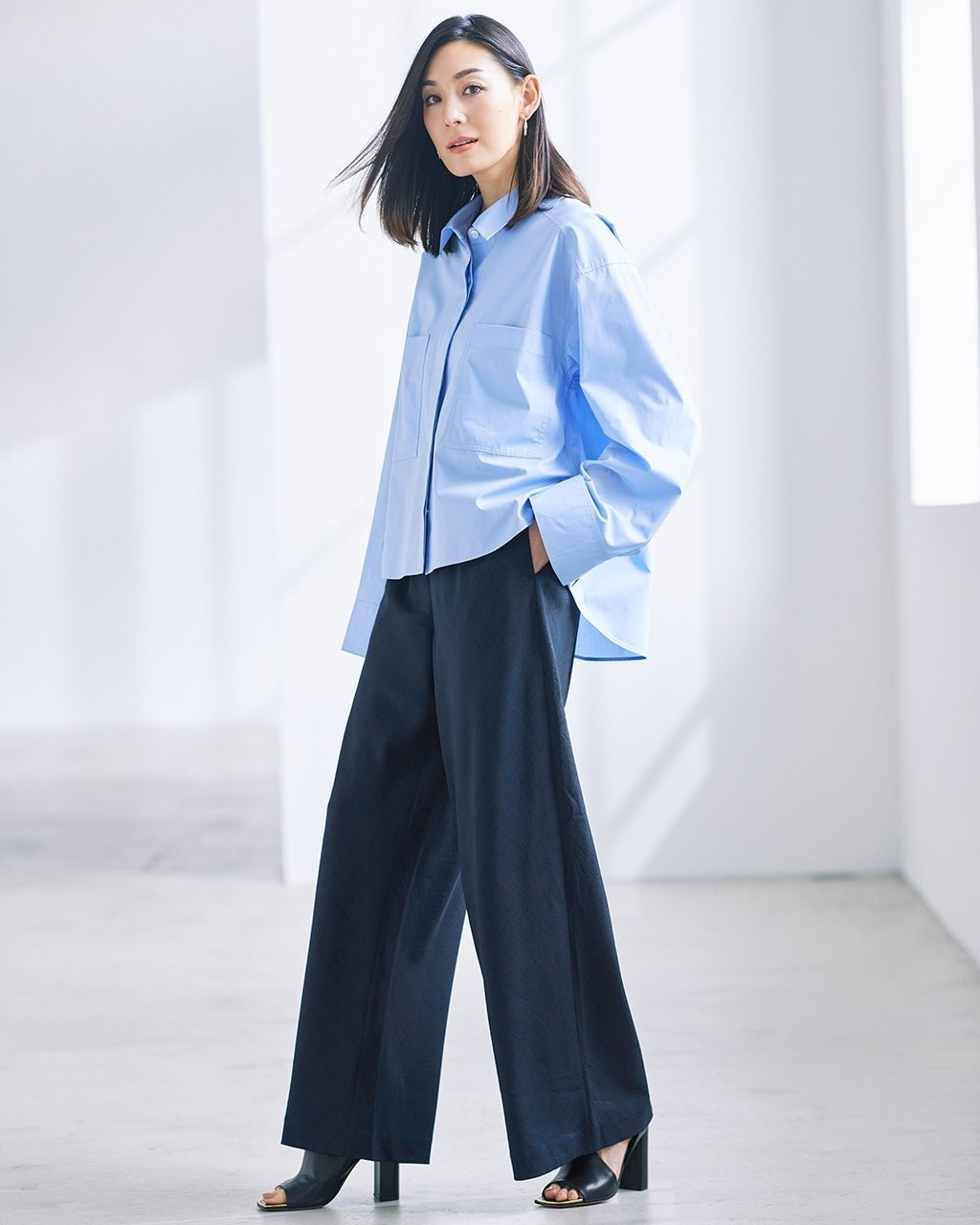 【ドゥクラッセ/DoCLASSE】のビューティバイアスパンツ/70㎝ インテリア・キッズ・メンズ・レディースファッション・服の通販 founy(ファニー) 　ファッション　Fashion　レディースファッション　WOMEN　パンツ　Pants　スマート　Smart　バイアス　Bias　ネイビー|ID: prp329100004433338 ipo3291000000030967132