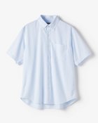 【ドゥクラッセ/DoCLASSE / MEN】のノーアイロン・艶ニットシャツ半袖ボタンダウン サックス|ID: prp329100004433380 ipo3291000000030967406