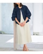 【ドゥクラッセ/DoCLASSE】のからみ織り・レザーパイピングスカート オフホワイト|ID: prp329100004433385 ipo3291000000030967441