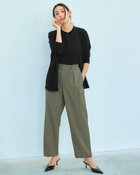 【ドゥクラッセ/DoCLASSE】のドライタッチ・タックカーゴパンツ オリーブ|ID: prp329100004433386 ipo3291000000036038006