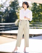 【ドゥクラッセ/DoCLASSE】のドライタッチ・タックカーゴパンツ ストーン|ID: prp329100004433386 ipo3291000000036038010