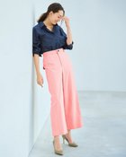 【ドゥクラッセ/DoCLASSE】のドライタッチ・サイドシームバレルパンツ ソフトピンク|ID: prp329100004433392 ipo3291000000035735162