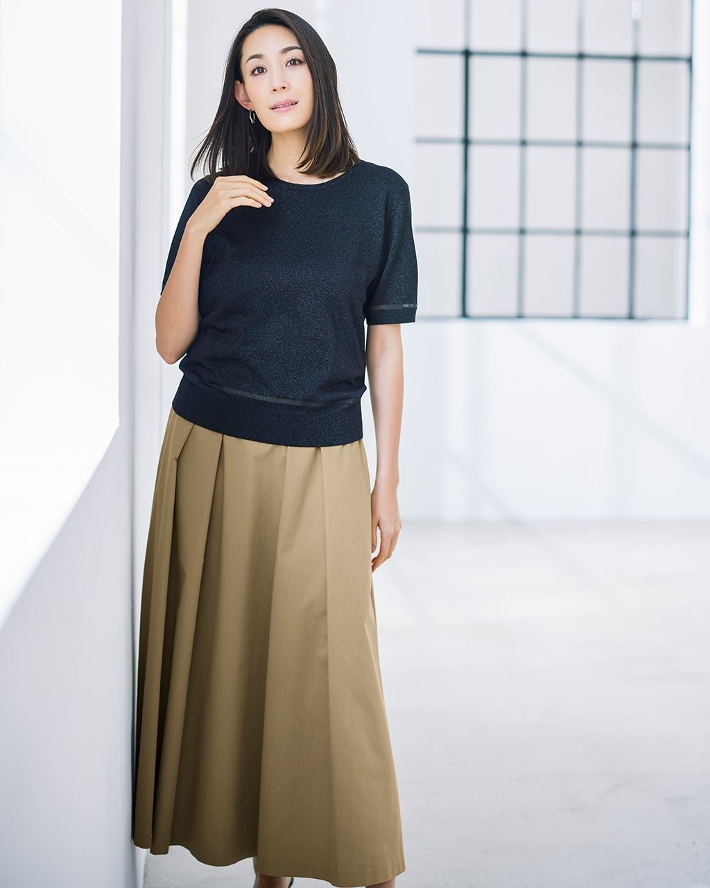 【ドゥクラッセ/DoCLASSE】のソフトチノ・グルカ風スカート 人気、トレンドファッション・服の通販 founy(ファニー) 　ファッション　Fashion　レディースファッション　WOMEN　スカート　Skirt　ロング　Long　 other-1|ID: prp329100004433400 ipo3291000000030967582