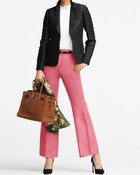 【ドゥクラッセ/DoCLASSE】の高密度リネン混サテン・ブーツカットパンツ 人気、トレンドファッション・服の通販 founy(ファニー) ファッション Fashion レディースファッション WOMEN パンツ Pants イタリア Italy 今季 This Season シンプル Simple セットアップ Set Up とろみ Thickness テクスチャー Texture トレンド Trend フレア Flare ボトム Bottom ポケット Pocket リネン Linen ワイド Wide おすすめ Recommend エレガント 上品 Elegant ビジネス 仕事 通勤 Business thumbnail ピンク|ID: prp329100004433428 ipo3291000000031876212