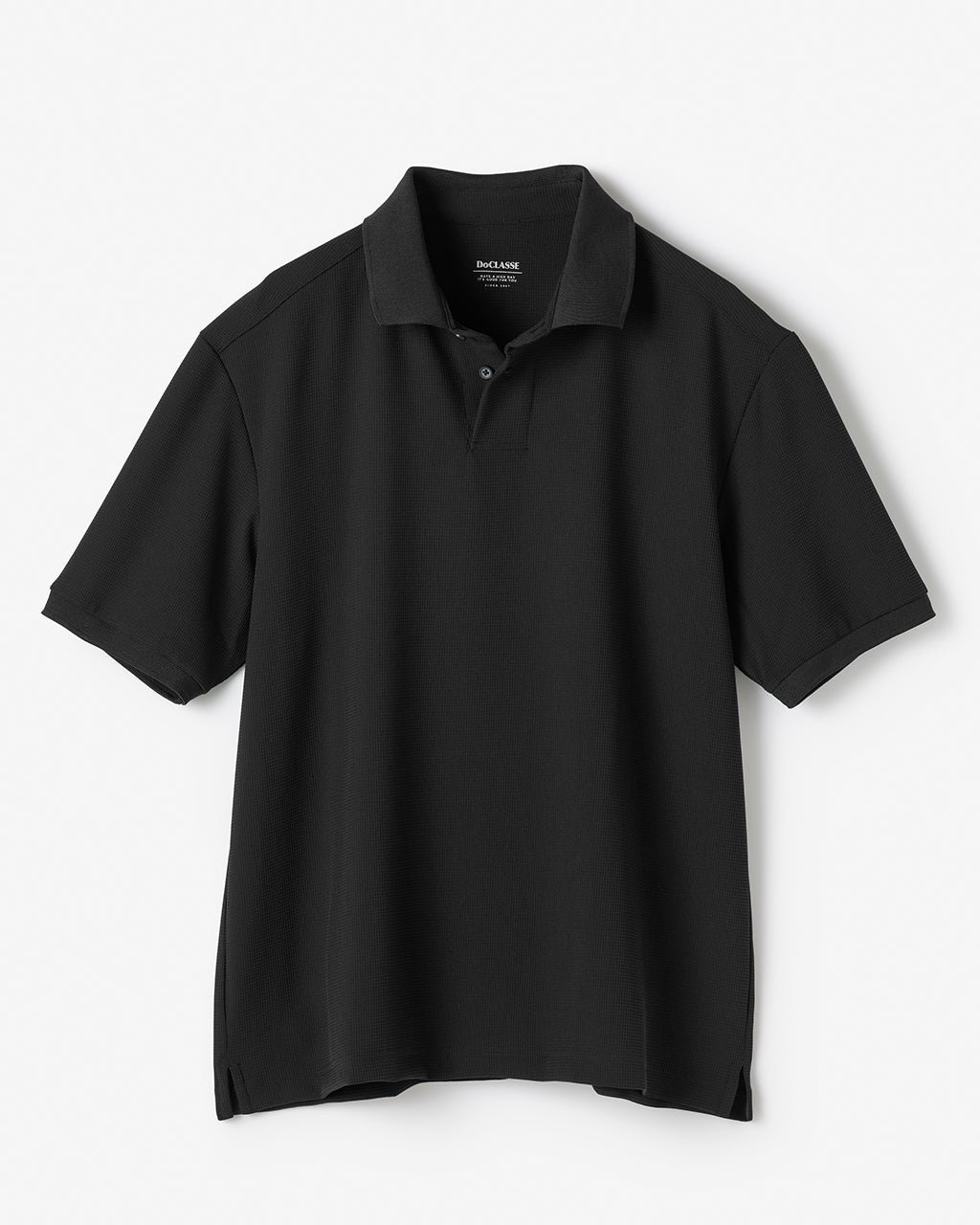 【ドゥクラッセ/DoCLASSE / MEN】の高性能アクティブ軽快ゴルフポロ インテリア・キッズ・メンズ・レディースファッション・服の通販 founy(ファニー) 　ファッション　Fashion　メンズファッション　Fashion for Men　トップス・カットソー　Cut & Sew Tops　ゴルフ　Golf　ジャケット　Jacket, Outerwear　スリット　Slit, Slit Detail　フィット　Fit, Slim Fit　メンズ　Men's, Menswear　ブラック|ID: prp329100004433434 ipo3291000000036066410