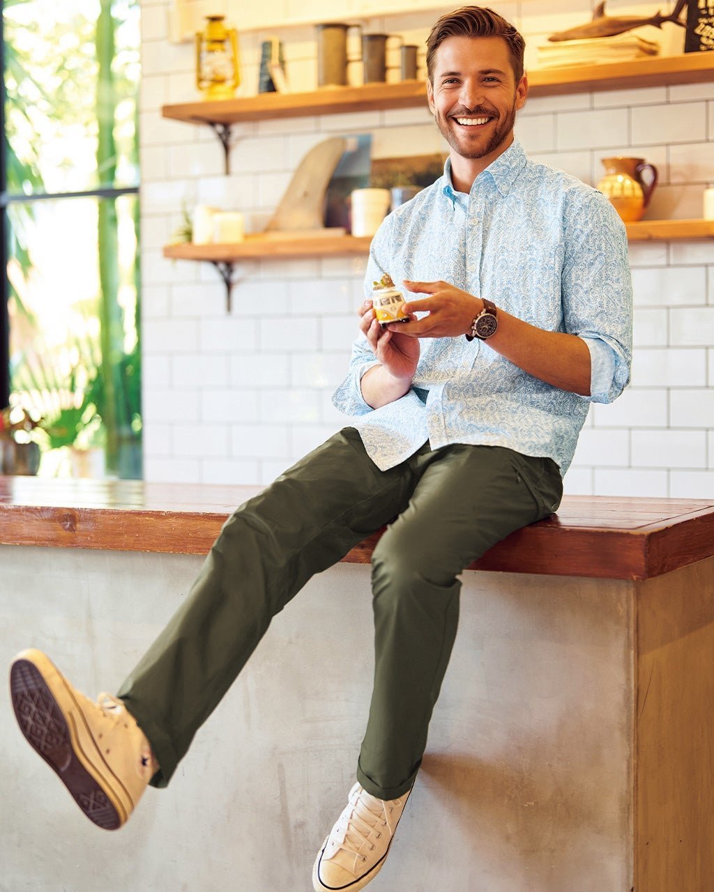 【ドゥクラッセ/DoCLASSE / MEN】のミリタリーコットン・3Dスマート・カーゴパンツ インテリア・キッズ・メンズ・レディースファッション・服の通販 founy(ファニー) 　ファッション　Fashion　メンズファッション　Fashion for Men　ボトムス　Bottoms　フラット　Flat, Flat Shoes　ミリタリー　Military, Army Style　メンズ　Men's, Menswear　エレガント 上品　Elegant　ダークオリーブ|ID: prp329100004433456 ipo3291000000036066429