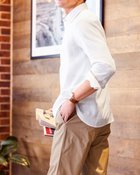 【ドゥクラッセ/DoCLASSE / MEN】のクールマックス・リネン混・涼感シャツ 長袖 オフホワイト|ID: prp329100004433459 ipo3291000000035735223