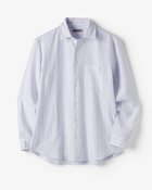 【ドゥクラッセ/DoCLASSE / MEN】のクールマックス・リネン混・涼感シャツ 長袖 サックスストライプ|ID: prp329100004433459 ipo3291000000035735242