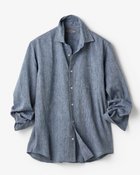 【ドゥクラッセ/DoCLASSE / MEN】のクールマックス・リネン混・涼感シャツ 長袖 ネイビー|ID: prp329100004433459 ipo3291000000035735251