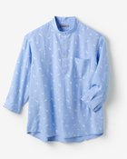 【ドゥクラッセ/DoCLASSE / MEN】のクールマックス・リネン混・涼感プルオーバー7分袖 サックス・パターン|ID: prp329100004433462 ipo3291000000030968039