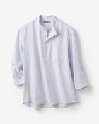 【ドゥクラッセ/DoCLASSE / MEN】のクールマックス・リネン混・涼感プルオーバー7分袖 サックスストライプ|ID: prp329100004433462 ipo3291000000030968043