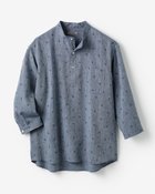 【ドゥクラッセ/DoCLASSE / MEN】のクールマックス・リネン混・涼感プルオーバー7分袖 ネイビーパターン|ID: prp329100004433462 ipo3291000000030968046