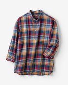 【ドゥクラッセ/DoCLASSE / MEN】のクールマックス・リネン混・涼感プルオーバー7分袖 ネイビー×レッド|ID: prp329100004433462 ipo3291000000030968049