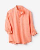 【ドゥクラッセ/DoCLASSE / MEN】のクールマックス・リネン混・涼感プルオーバー7分袖 オレンジ|ID: prp329100004433462 ipo3291000000030968051