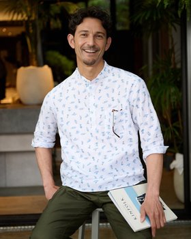 【ドゥクラッセ/DoCLASSE / MEN】のクールマックス・リネン混・涼感プルオーバー7分袖 人気、トレンドファッション・服の通販 founy(ファニー) ファッション Fashion メンズファッション Fashion for Men トップス・カットソー Cut & Sew Tops メンズシャツ Shirts クール Cool, Chic シャンブレー Chambray, Denim-Like Fabric スタンド Stand Collar, Upright Stand メンズ Men's, Menswear リネン Linen, Linen Fabric 半袖 Short Sleeve, Half Sleeve 長袖 Long Sleeve, Full Sleeve |ID:prp329100004433462