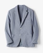 【ドゥクラッセ/DoCLASSE / MEN】のクールマックスシアサッカー風通るジャケット 人気、トレンドファッション・服の通販 founy(ファニー) ファッション Fashion メンズファッション MEN NEW・新作・新着・新入荷 New Arrivals ジャケット Jacket ベスト Vest メンズ Mens thumbnail ブルーギンガム|ID: prp329100004433463 ipo3291000000030968060