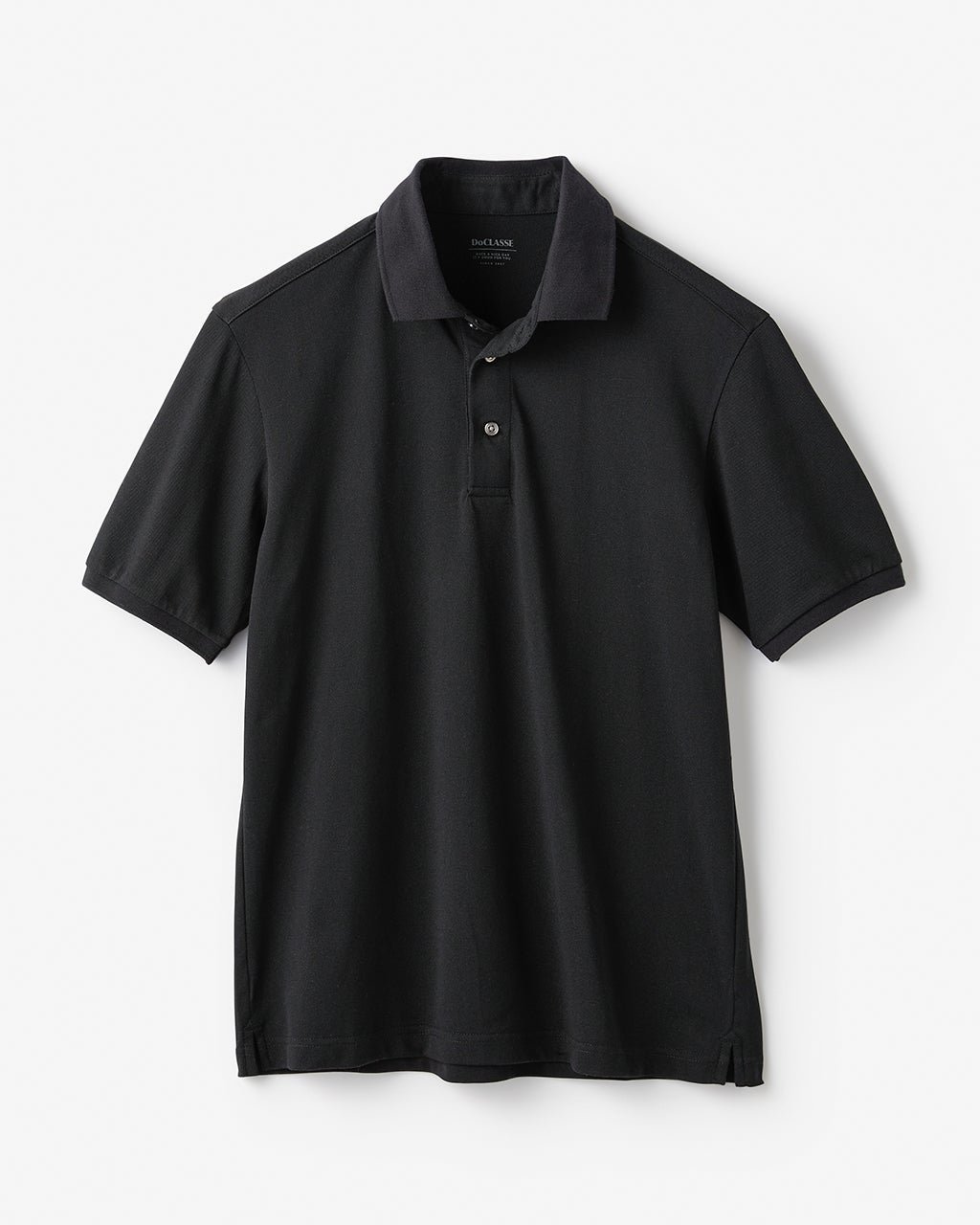 【ドゥクラッセ/DoCLASSE / MEN】のエクストラクリーン鹿の子ポロ 半袖 インテリア・キッズ・メンズ・レディースファッション・服の通販 founy(ファニー) 　ファッション　Fashion　メンズファッション　MEN　トップス・カットソー　Tops/Tshirt/Men　シャツ　Shirts　ポロシャツ　Polo Shirts　メンズ　Mens　半袖　Short Sleeve　抗菌　Antibacterial　日本製　Made In Japan　鹿の子　Pique　ブラック|ID: prp329100004435718 ipo3291000000030983464