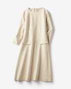 【ドゥクラッセ/DoCLASSE】の二重織ストレッチ・デザインワンピース ライトベージュ|ID: prp329100004441338 ipo3291000000034585214