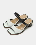【フィットフィット/fitfit】の2WAYパデットブロックヒールサンダル ホワイトxブラック|ID: prp329100004450904 ipo3291000000031131683