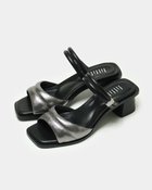 【フィットフィット/fitfit】の2WAYパデットブロックヒールサンダル ダークシルバー|ID: prp329100004450904 ipo3291000000032477467