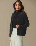 【ドゥクラッセ/DoCLASSE】のフリンジヤーン・ニットブルゾン ブラック|ID: prp329100004477389 ipo3291000000031793308