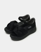 【フィットフィット/fitfit】のクッションツイストサンダル ブラック&times;ブラック|ID: prp329100004479058 ipo3291000000036159507