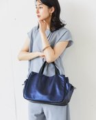 【ドゥクラッセ/DoCLASSE】のモノグラム柄・スクエアトートバッグ ネイビー|ID: prp329100004485519 ipo3291000000032153255