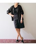 【ドゥクラッセ/DoCLASSE】のシアーラミー・ノーカラージャケット ブラック|ID:prp329100004485529