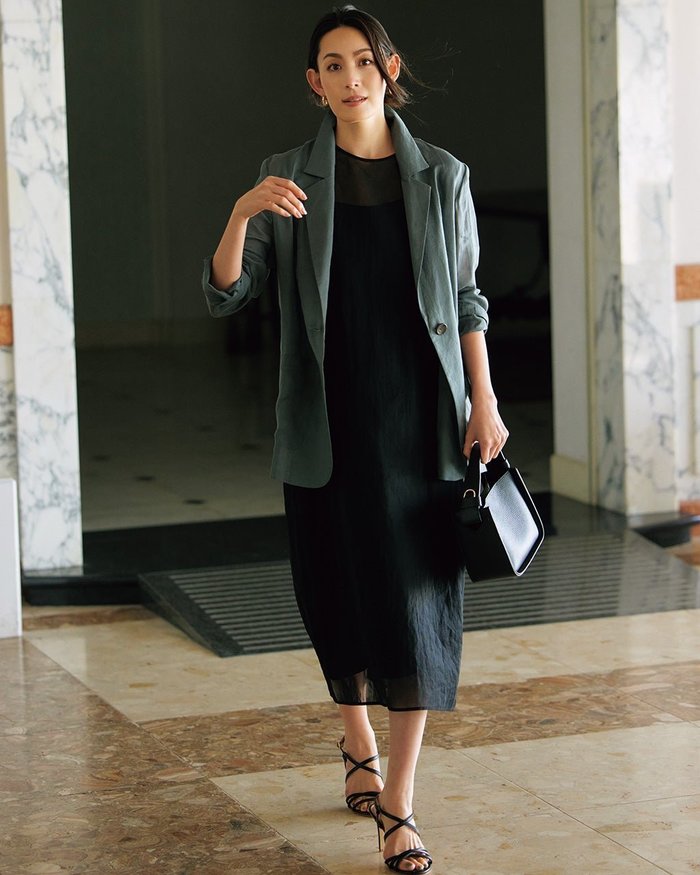 【ドゥクラッセ/DoCLASSE】のシアーラミー・シングルオーバージャケット インテリア・キッズ・メンズ・レディースファッション・服の通販 founy(ファニー) https://founy.com/ ファッション Fashion レディースファッション WOMEN アウター Coat Outerwear ジャケット Jackets NEW・新作・新着・新入荷 New Arrivals ジャケット Jacket ドレープ Drape フロント Front |ID: prp329100004485530 ipo3291000000031619381