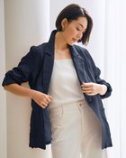 【ドゥクラッセ/DoCLASSE】のシアーラミー・シングルオーバージャケット ネイビー|ID: prp329100004485530 ipo3291000000031619387