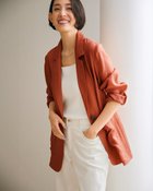 【ドゥクラッセ/DoCLASSE】のシアーラミー・シングルオーバージャケット テラコッタ|ID: prp329100004485530 ipo3291000000031619390