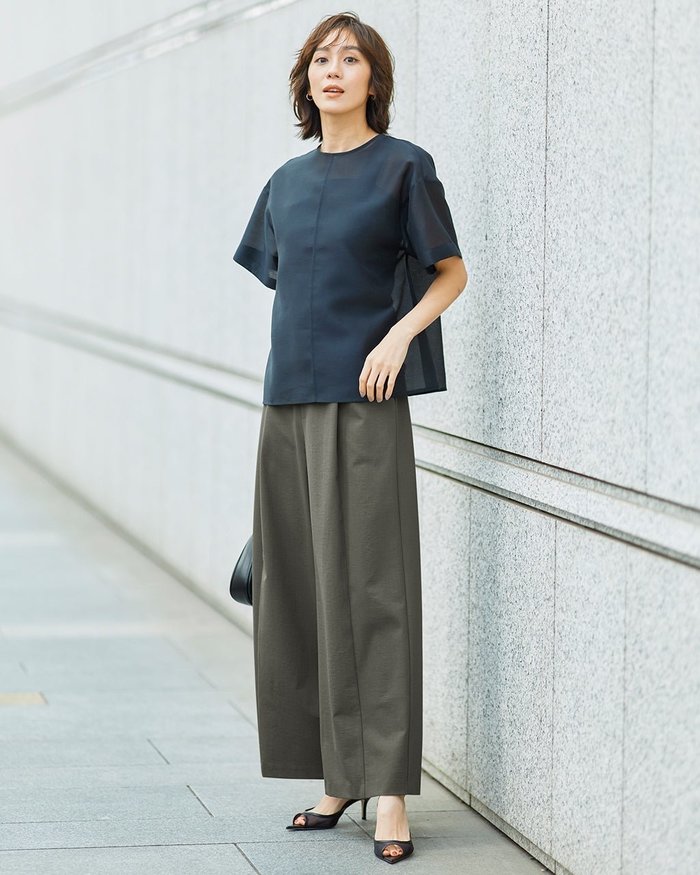 【ドゥクラッセ/DoCLASSE】のリネンタッチ・タックセミワイドパンツ64cm インテリア・キッズ・メンズ・レディースファッション・服の通販 founy(ファニー) https://founy.com/ ファッション Fashion レディースファッション WOMEN パンツ Pants NEW・新作・新着・新入荷 New Arrivals エレガント 上品 Elegant センター Center ビジネス 仕事 通勤 Business リネン Linen |ID: prp329100004485532 ipo3291000000031793319