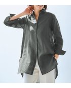 【ドゥクラッセ/DoCLASSE】のシアーラミー・ロングシャツ 人気、トレンドファッション・服の通販 founy(ファニー) ファッション Fashion レディースファッション WOMEN トップス・カットソー Tops/Tshirt シャツ/ブラウス Shirts/Blouses NEW・新作・新着・新入荷 New Arrivals チュニック Tunic ドレープ Drape ロング Long thumbnail オリーブ|ID: prp329100004485538 ipo3291000000031619435