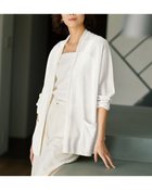 【ドゥクラッセ/DoCLASSE】のライトシアー・着流しカーディガン ホワイト|ID:prp329100004485542