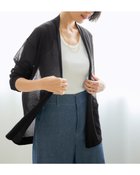 【ドゥクラッセ/DoCLASSE】のライトシアー・着流しカーディガン ブラック|ID:prp329100004485542